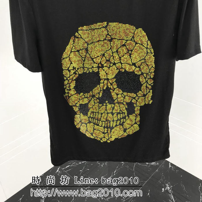 pp 19ss早春 燙鑽短袖 大幅度進口奧鑽燙鑽工藝 定制絲光棉 工藝細節完美 ydi2549